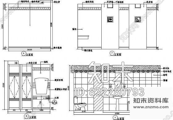 图块/节点美容院立面图1cad施工图下载【ID:832280793】