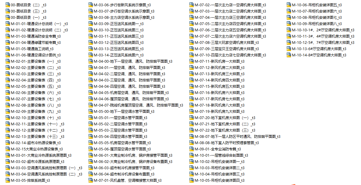 大型商业广场空调_通风_防排烟设计图纸2019施工图下载【ID:166749169】