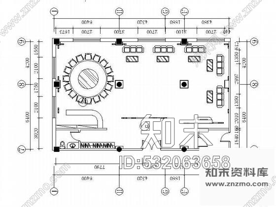 施工图常用宴会厅装修图cad施工图下载【ID:532063658】