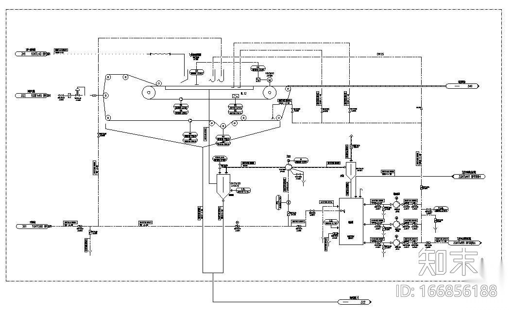 脱硫全套PID图cad施工图下载【ID:166856188】