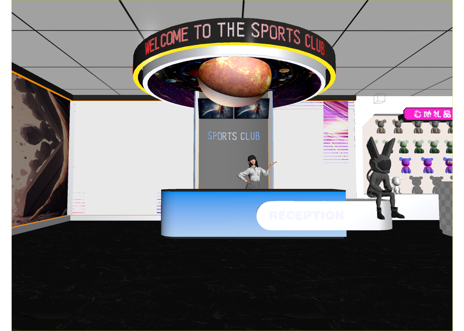 现代接待室3D模型下载【ID:1214695413】