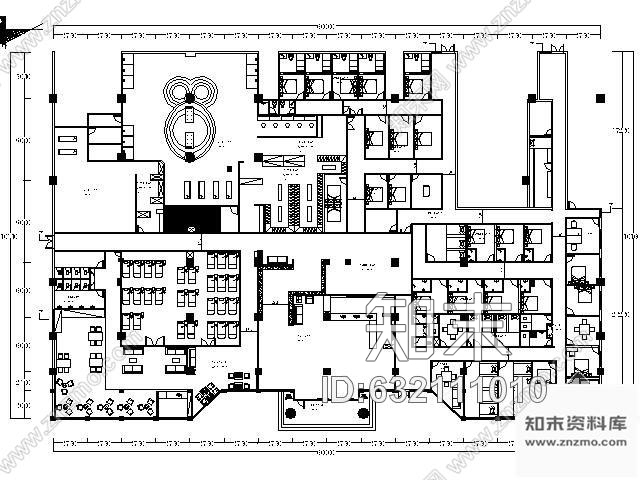 施工图浙江某市洗浴休闲中心装修图施工图下载【ID:632111010】