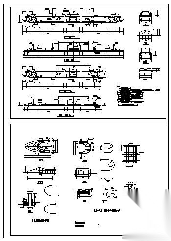 某收费岛建筑方案图cad施工图下载【ID:165148133】