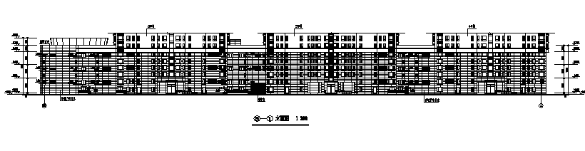 三层框剪结构天津某商场建筑设计cad施工图下载【ID:149950149】