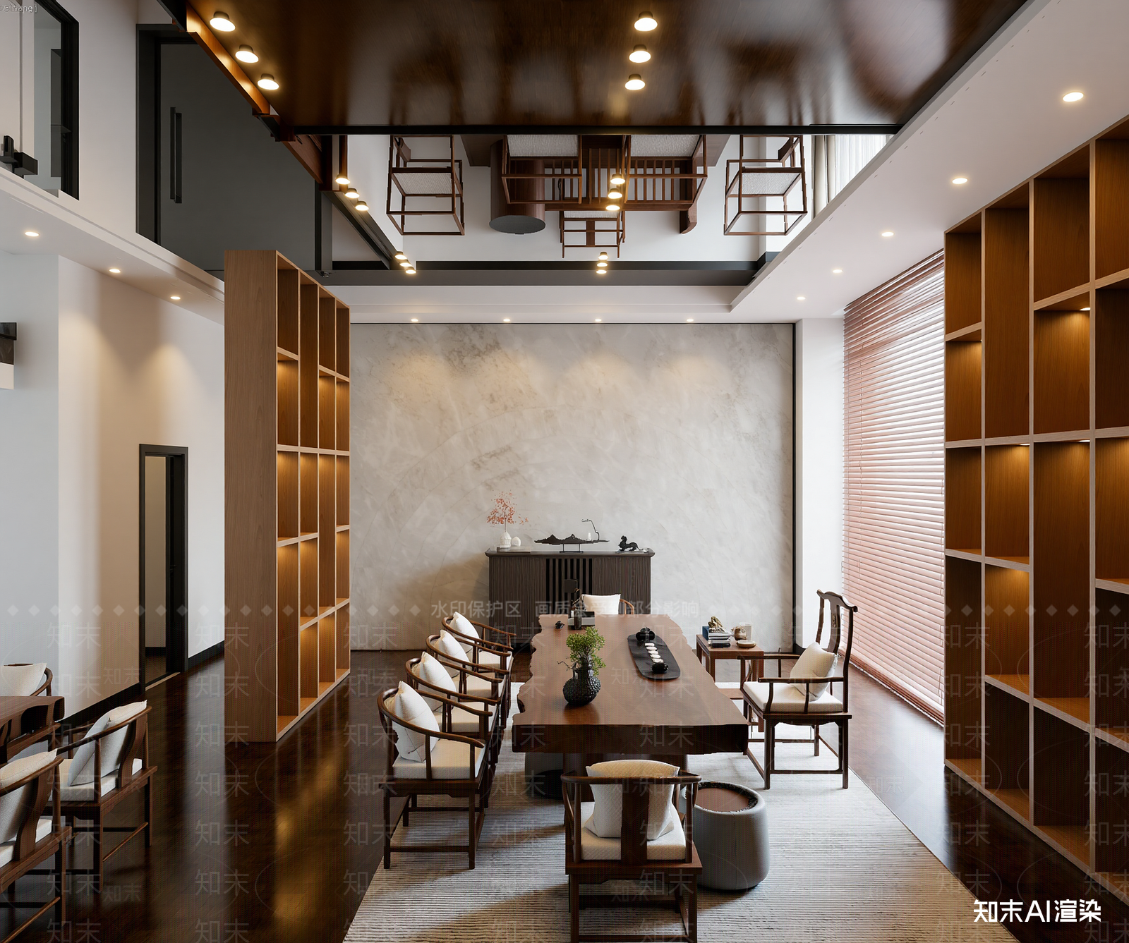 现代茶馆3D模型下载【ID:1213894300】