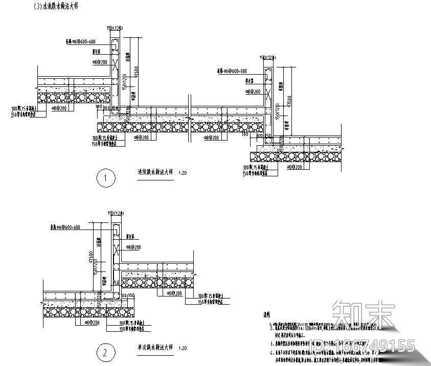 12类通用大样标准化做法集合-水池结构设计cad施工图下载【ID:166749155】