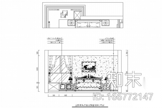 [长沙]环境优雅高层住宅简欧风格三居室装修图（含效果图...cad施工图下载【ID:166772147】