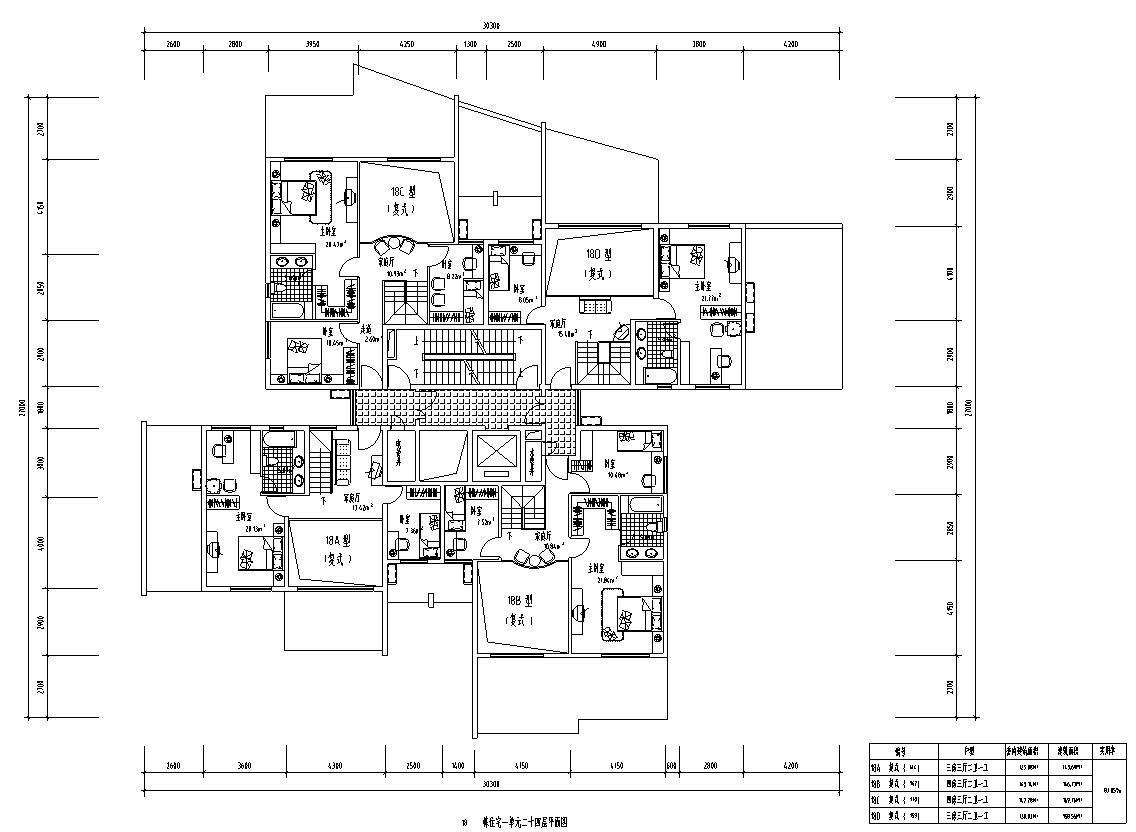 [广东]深圳蔚蓝海岸建筑施工图设计cad施工图下载【ID:149860195】