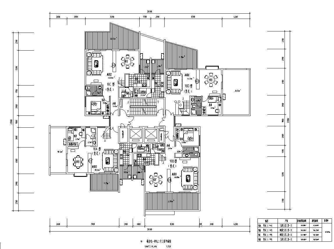 [广东]深圳蔚蓝海岸建筑施工图设计cad施工图下载【ID:149860195】