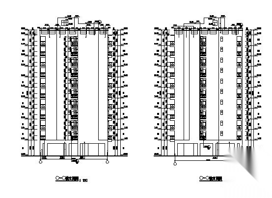 某十一层住宅建筑施工图cad施工图下载【ID:149845158】