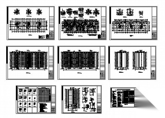 某十一层住宅建筑施工图cad施工图下载【ID:149845158】