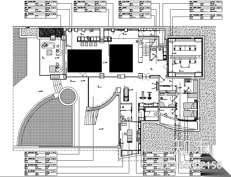 [四川]麓湖生态城别墅B户型样板间设计施工图（附效果图...cad施工图下载【ID:166002156】