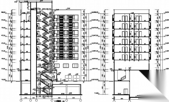 [四川省绵阳市]某灾后重建八层商住楼建筑施工图cad施工图下载【ID:167356110】