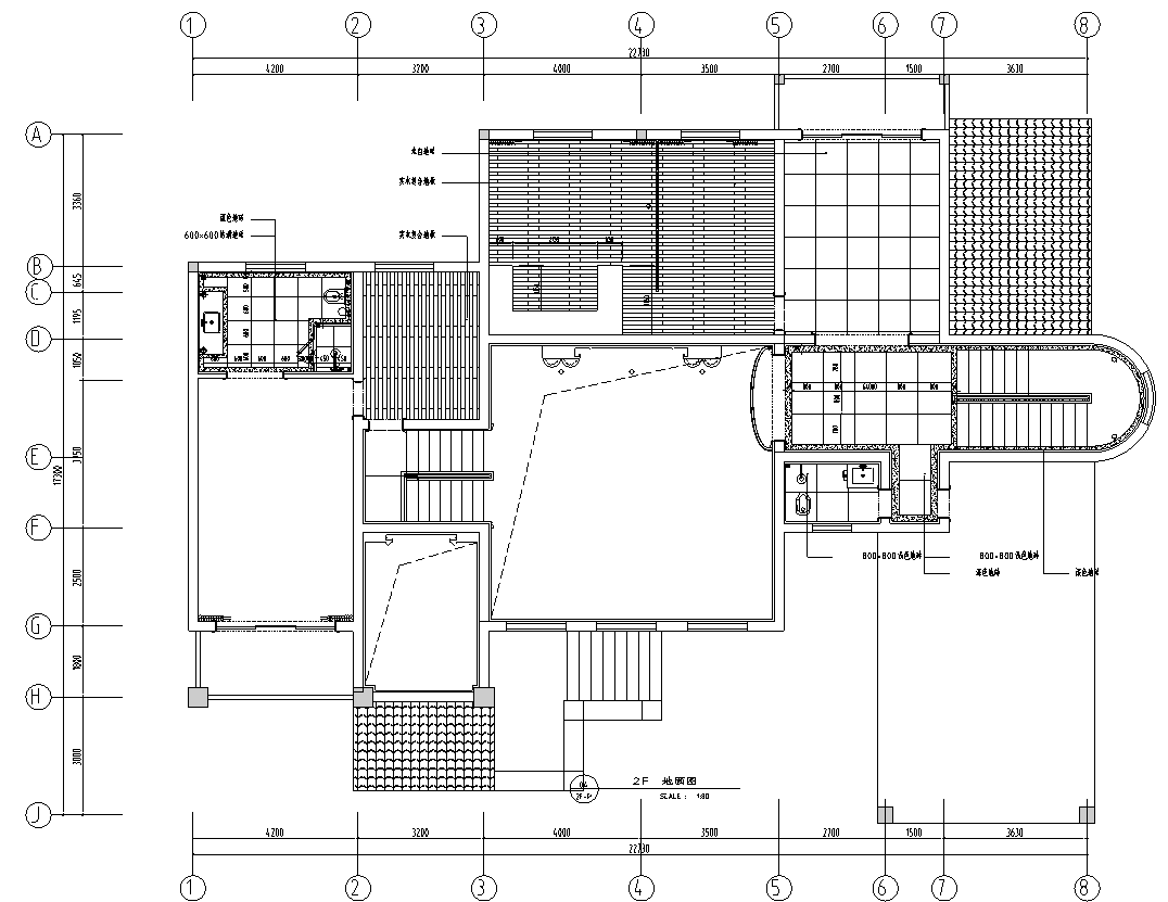 [湖南]某二层欧式风格别墅室内设计施工图及效果图施工图下载【ID:161775180】