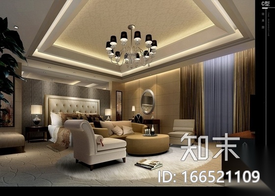 [北京]独栋海景现代简欧三层别墅室内装修图（含效果）cad施工图下载【ID:166521109】