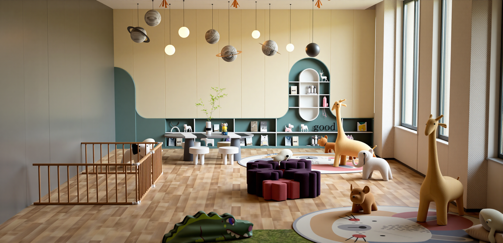 现代儿童玩具房SU模型下载【ID:1215202702】