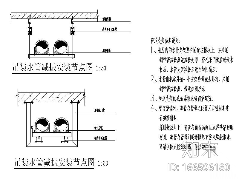 超高层办公建筑生活泵房大样图CAD施工图下载【ID:166596180】