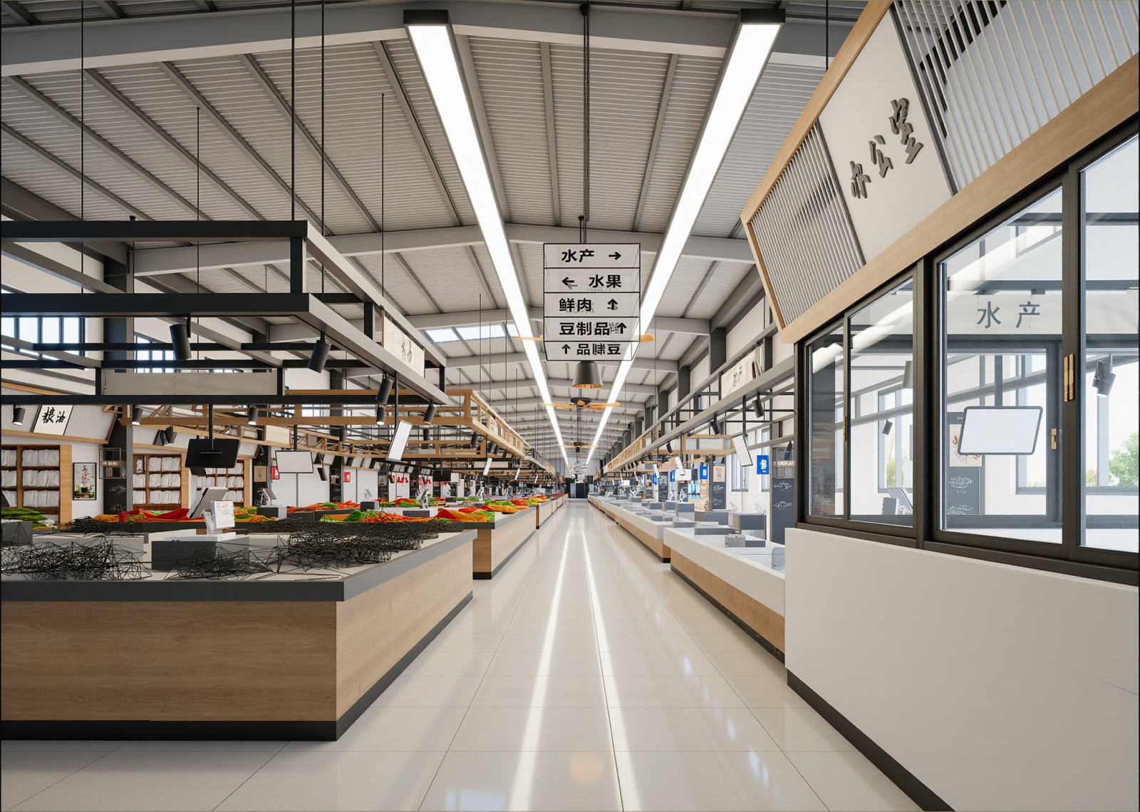 现代超市3D模型下载【ID:1215049723】