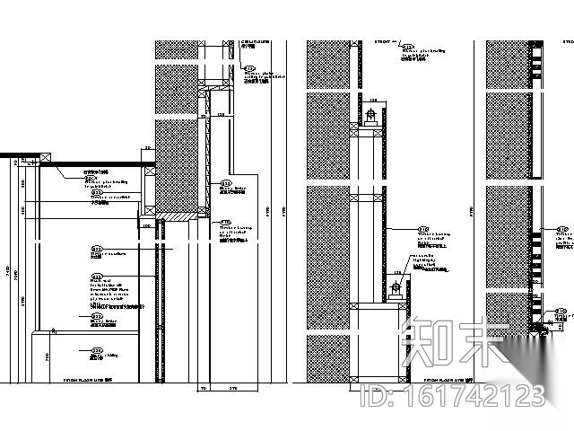 [天津]某五星级酒店多功能厅施工图cad施工图下载【ID:161742123】