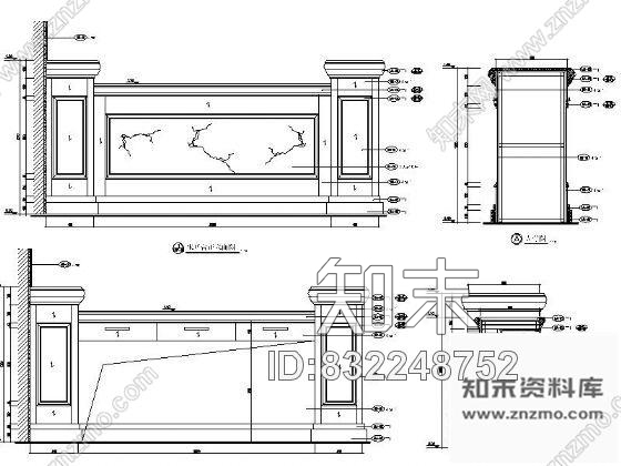 图块/节点大堂水吧台详图cad施工图下载【ID:832248752】