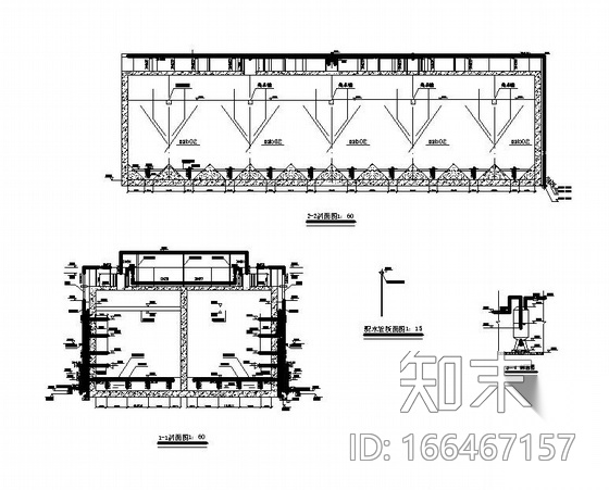 安徽某工程UASB池图纸cad施工图下载【ID:166467157】