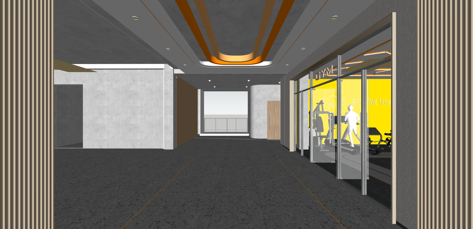 现代其他休闲娱乐空间SU模型下载【ID:1215990901】