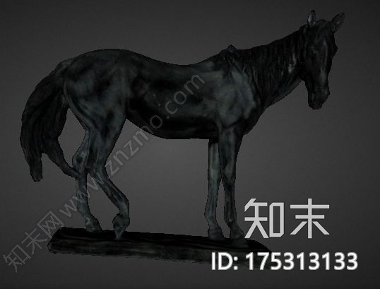 骏马摆件3d打印模型下载【ID:175313133】