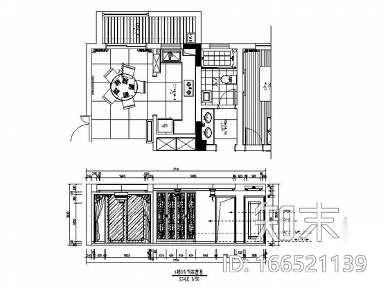 [江苏]儒雅中式风格两层小别墅室内装修施工图（含实景图...cad施工图下载【ID:166521139】