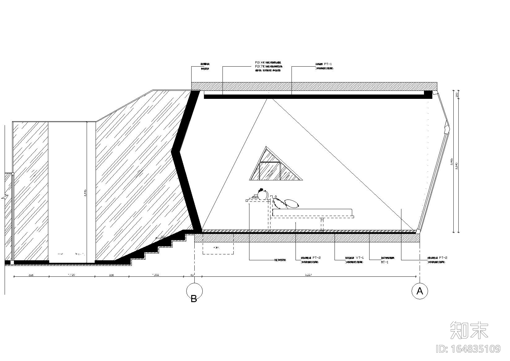 [云南]板栗林P2户型树屋体验住宅施工图cad施工图下载【ID:164835109】