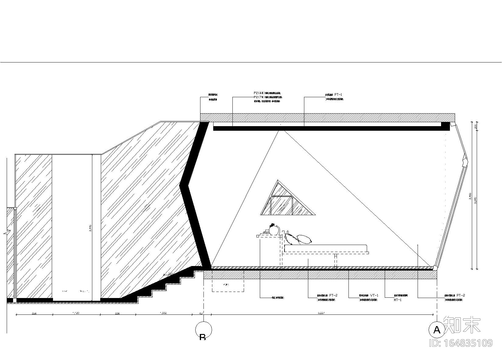 [云南]板栗林P2户型树屋体验住宅施工图cad施工图下载【ID:164835109】