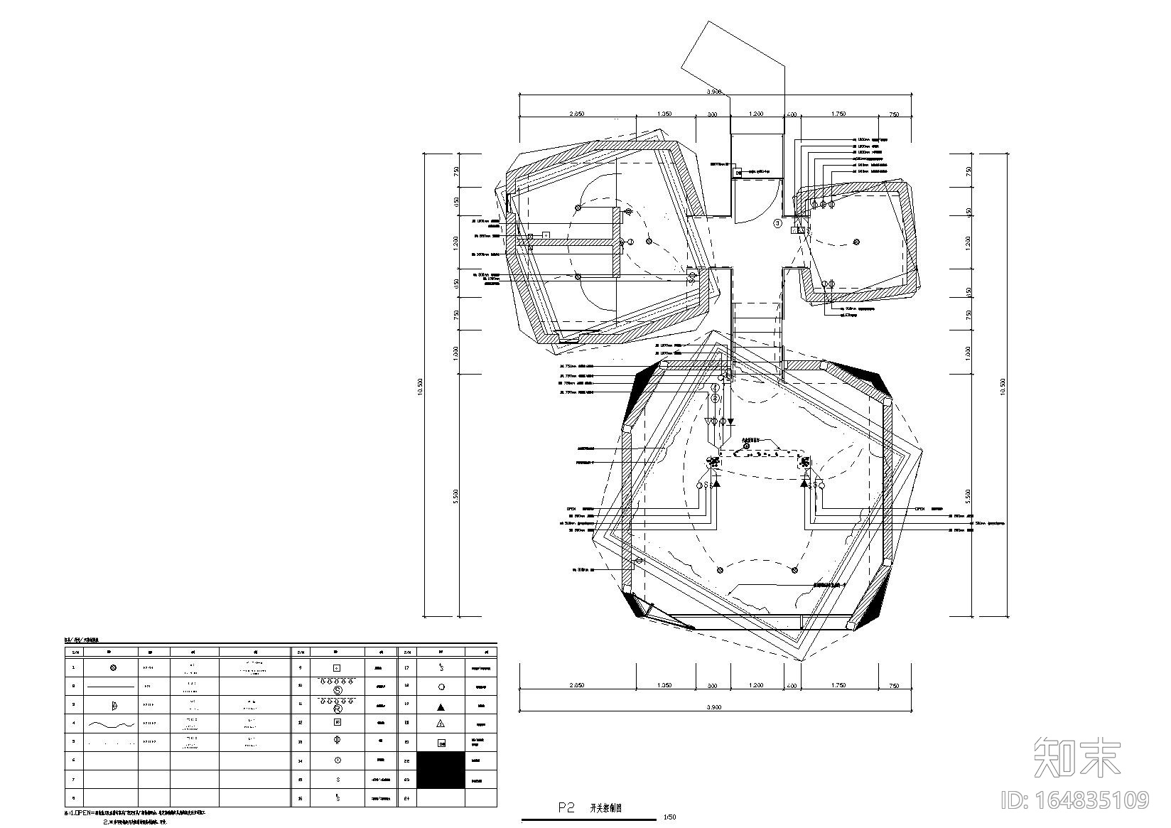 [云南]板栗林P2户型树屋体验住宅施工图cad施工图下载【ID:164835109】