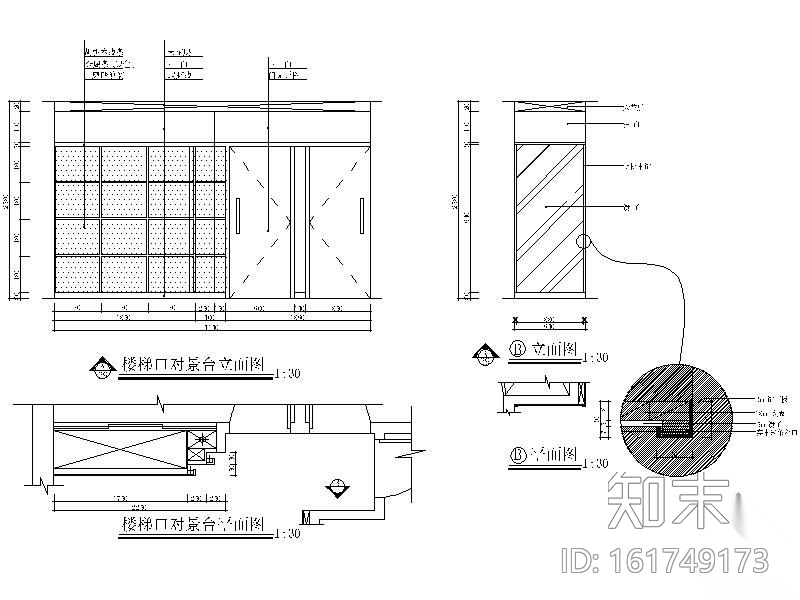 某三层别墅设计装修施工图cad施工图下载【ID:161749173】