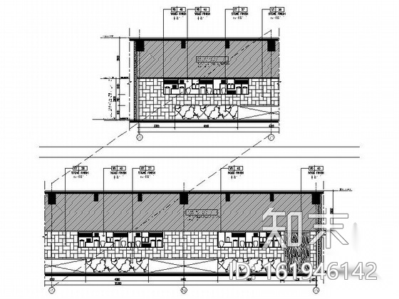 [上海]五星级高档酒店全日制餐厅装修图（含效果）cad施工图下载【ID:161946142】