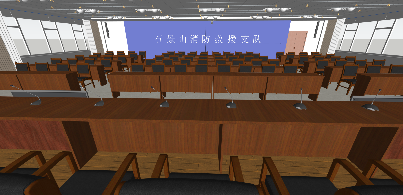 现代报告厅SU模型下载【ID:1216037799】