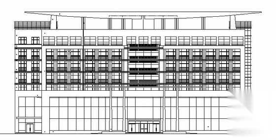 某五星级八层酒店建筑施工图cad施工图下载【ID:151535164】