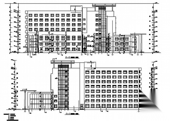 某五星级八层酒店建筑施工图cad施工图下载【ID:151535164】