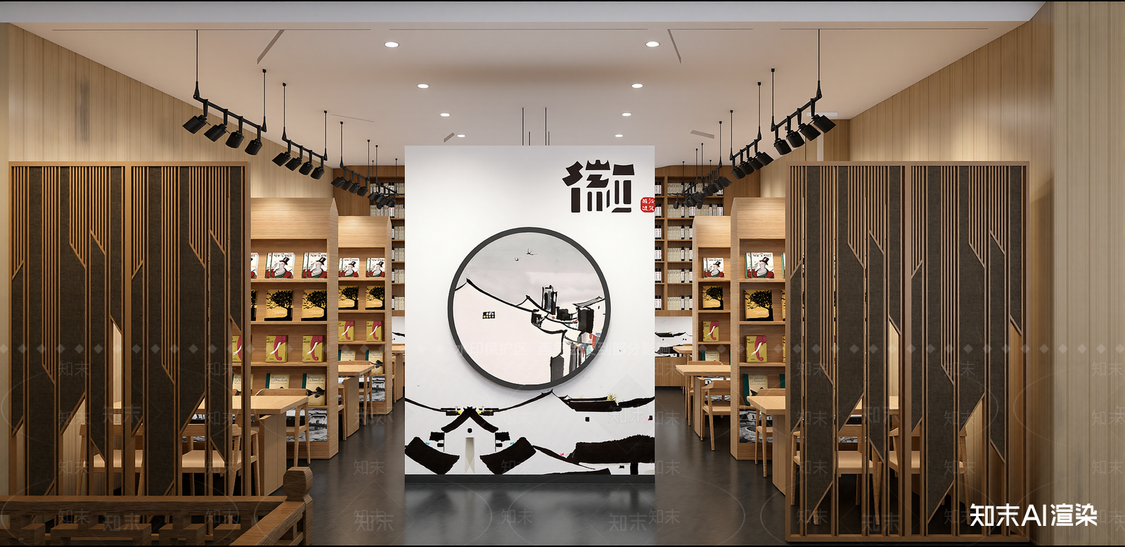 新中式其他文化空间SU模型下载【ID:1216022822】