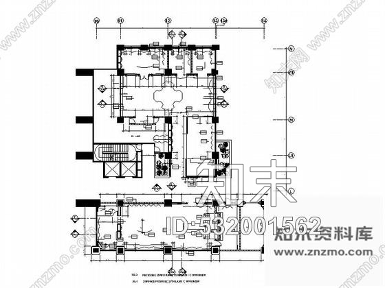 施工图优雅浪漫法式餐厅及雪茄吧室内装修图含效果图cad施工图下载【ID:532001562】