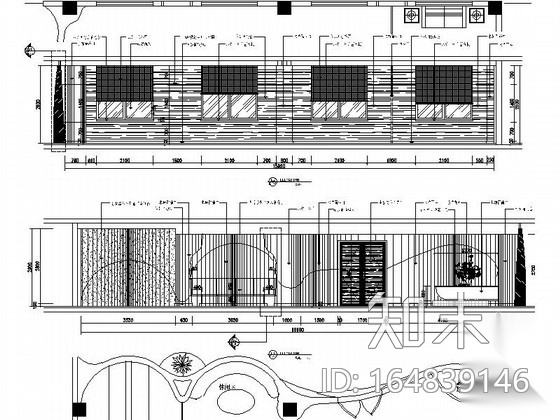 工业材料展厅设计施工图（含效果图）cad施工图下载【ID:164839146】