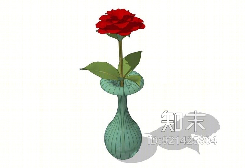 花瓶插花摆件SU模型下载【ID:921425604】