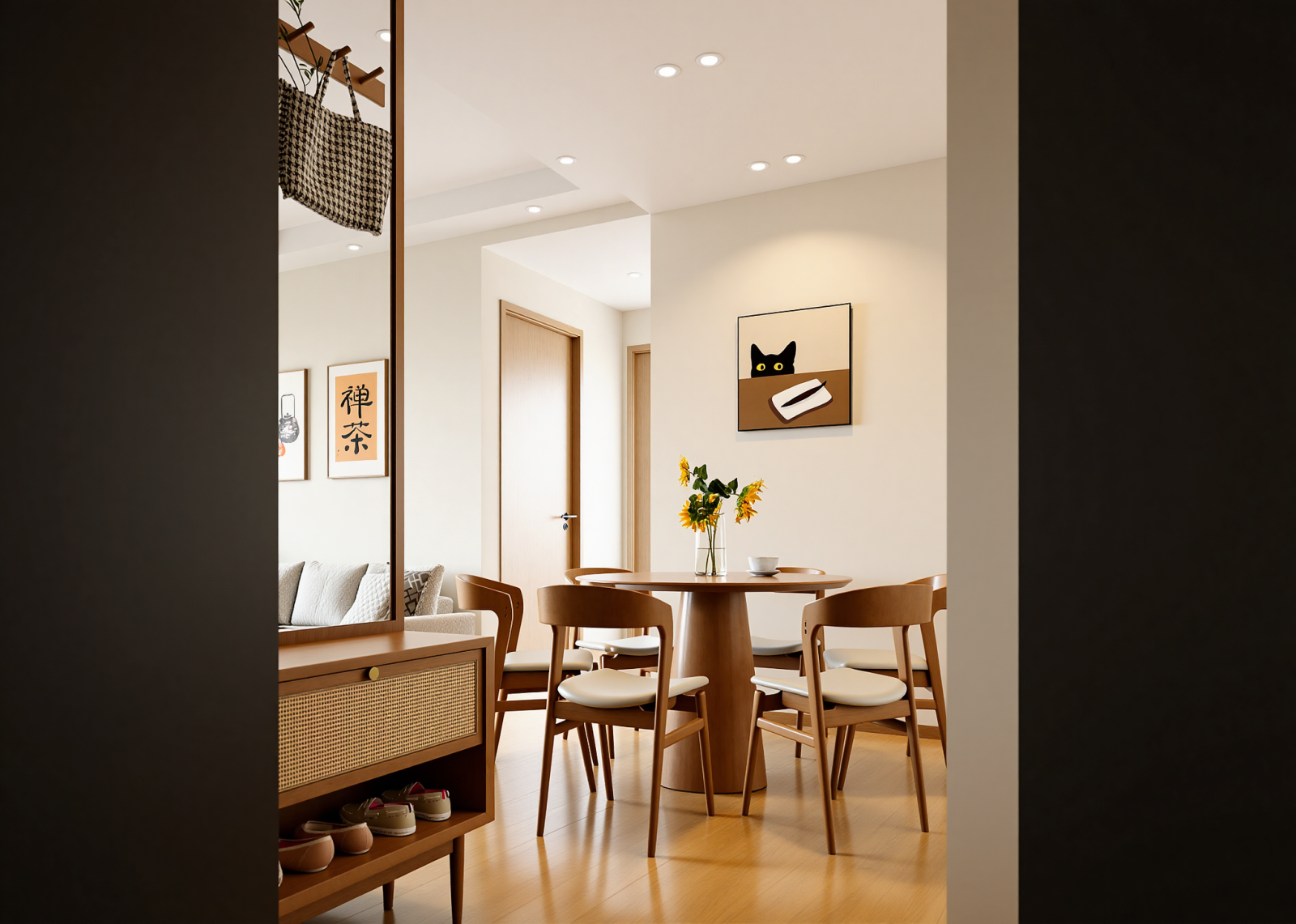 日式家居餐厅3D模型下载【ID:1214762615】