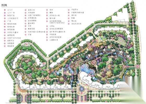 [深圳]居住区景观扩初设计方案cad施工图下载【ID:161086175】