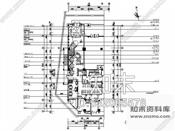 施工图湖南某现代时尚餐厅室内装修施工图含实景cad施工图下载【ID:532005578】