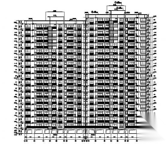 某十八层住宅楼建筑施工图cad施工图下载【ID:149550131】