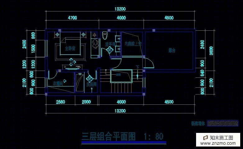 联排别墅施工图cad施工图下载【ID:36939567】