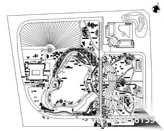 重庆广播电视台景观设计施工图cad施工图下载【ID:165918159】