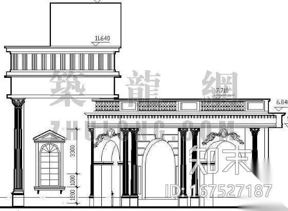 某住宅小区大门设计方案cad施工图下载【ID:167527187】