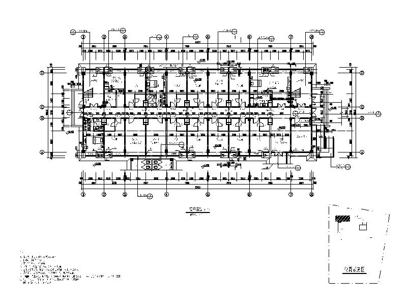 [福建]现代风格职工宿舍建筑施工图cad施工图下载【ID:166226165】