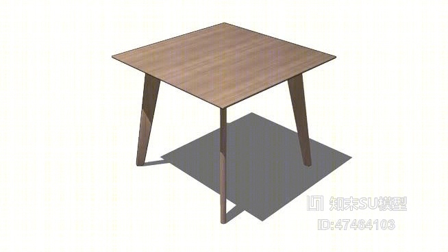 休闲桌SU模型下载【ID:418012236】