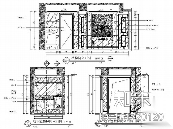 [云南]昆明欧式风格四层别墅装修CAD施工图（含效果图）cad施工图下载【ID:161720120】